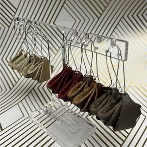 Dainty Leather Dangling Earrings